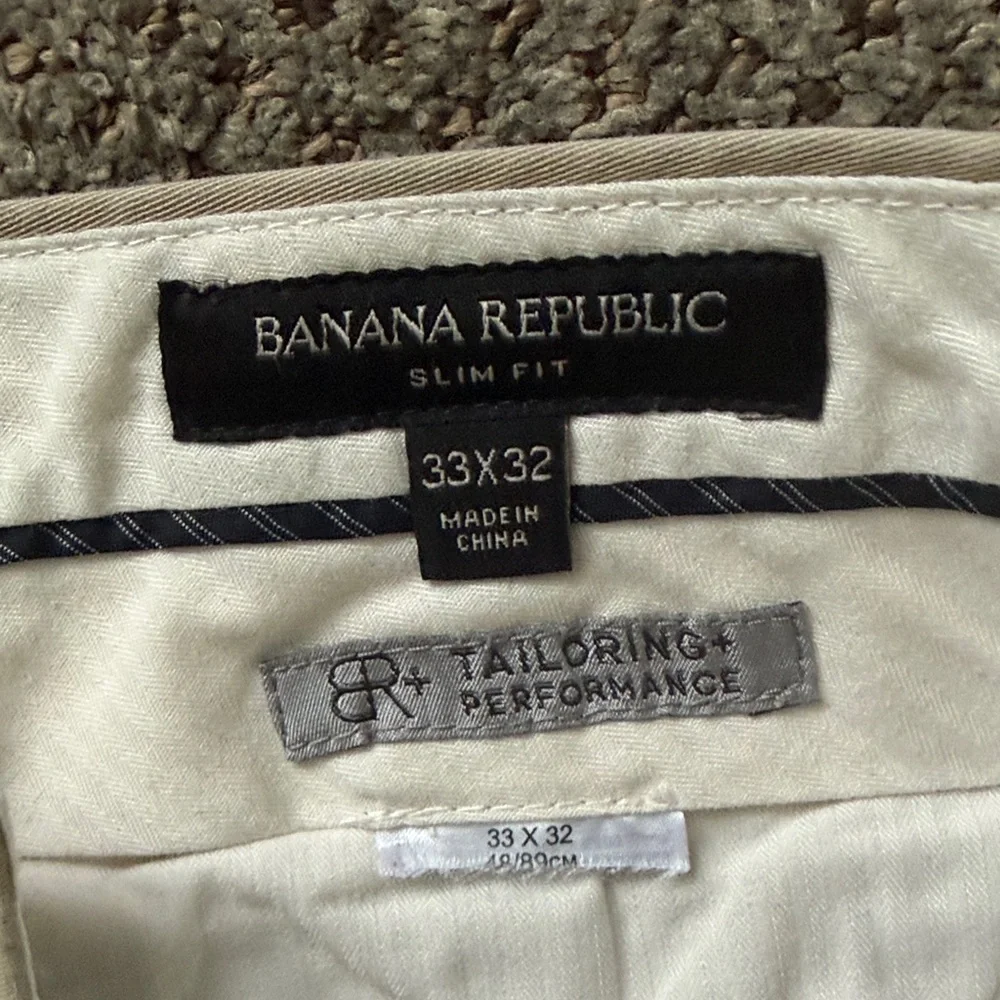 Banana Republic 33x32 Men's Tan Chinos